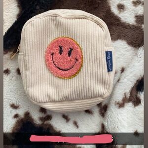 Smiley Face Kids Pouch - Beige